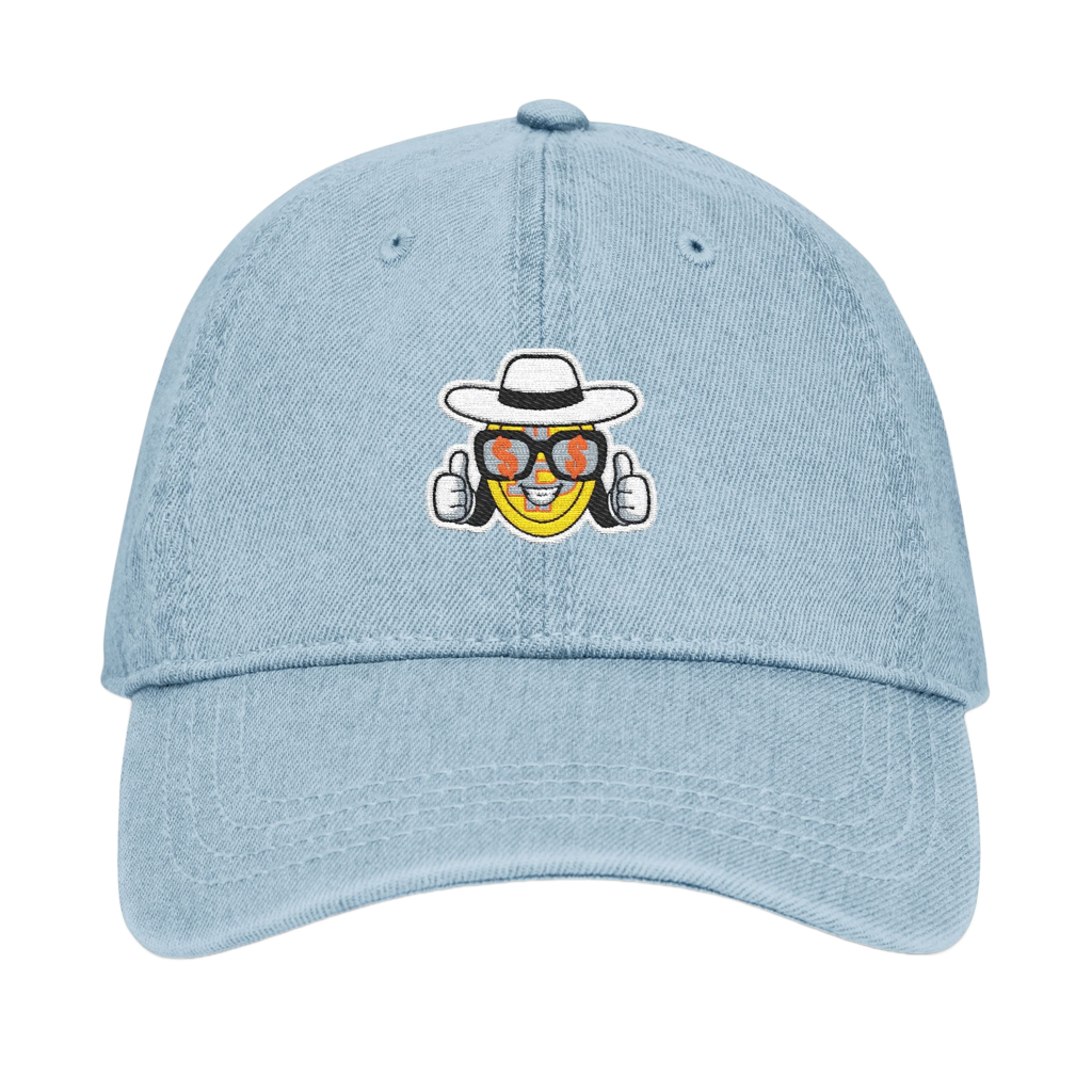 Embroidered Denim Hat