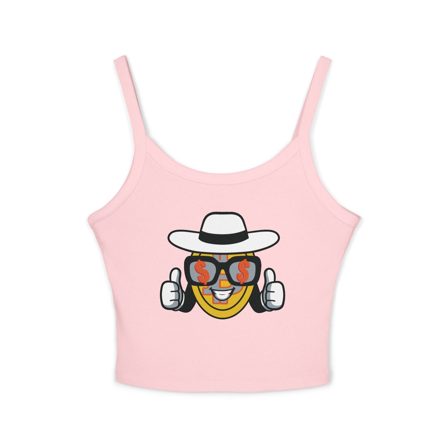 Trendy Women's Spaghetti BTCgame Strap Tank Top