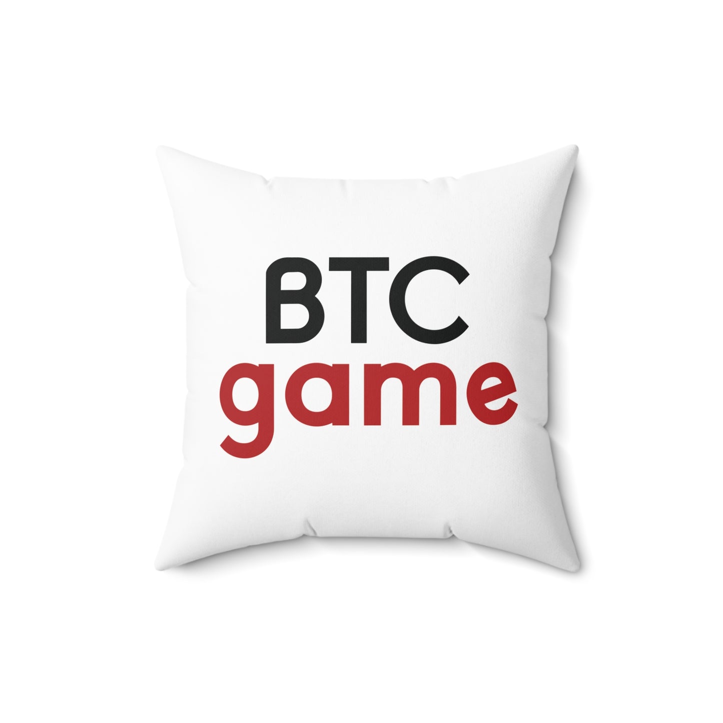 Spun Polyester Square BTCgame Pillow