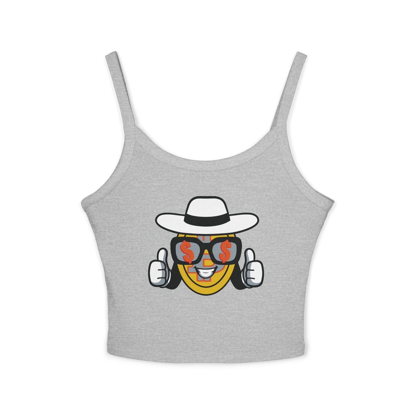 Trendy Women's Spaghetti BTCgame Strap Tank Top