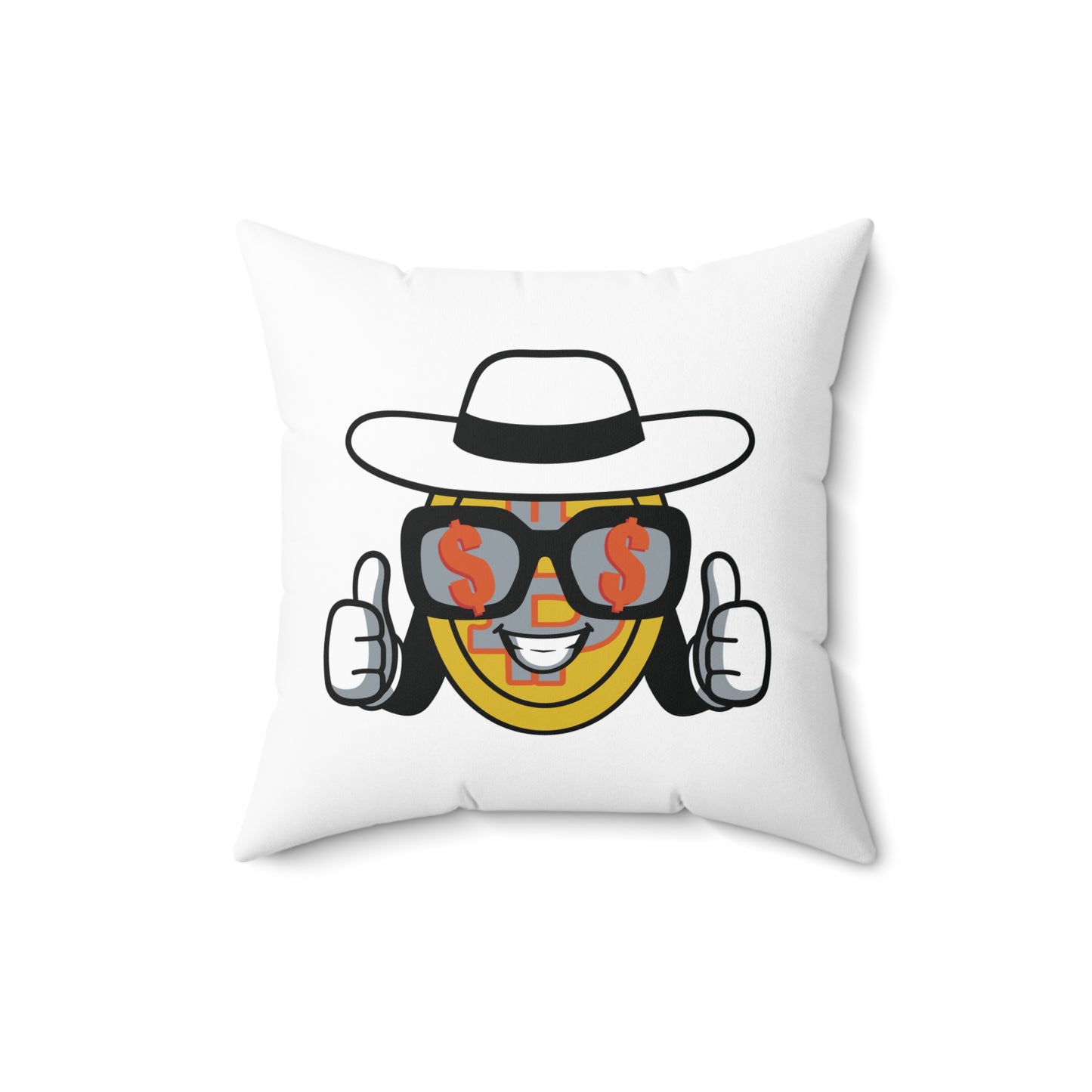 Spun Polyester Square BTCgame Pillow