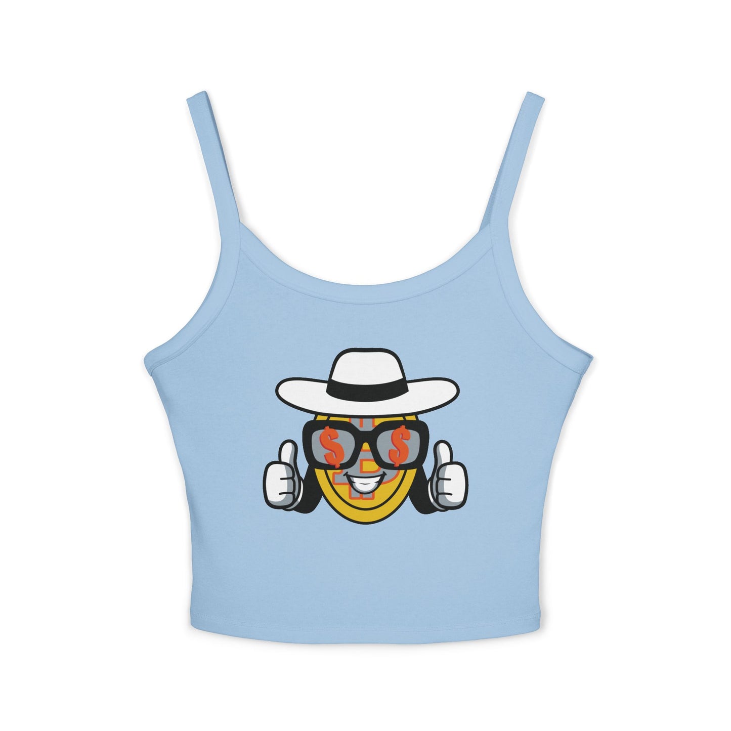 Trendy Women's Spaghetti BTCgame Strap Tank Top