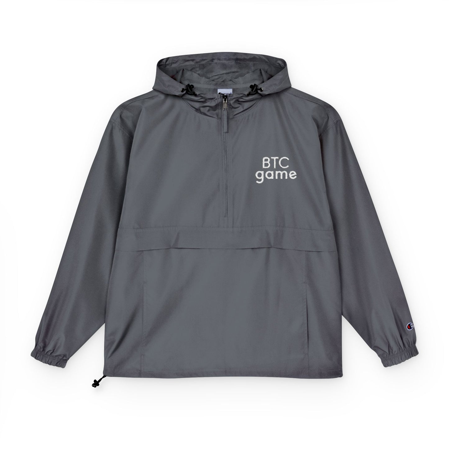 Champion® x BTCgame Packable Unisex Anorak Jacket - Lightweight & Stylish Rainwear