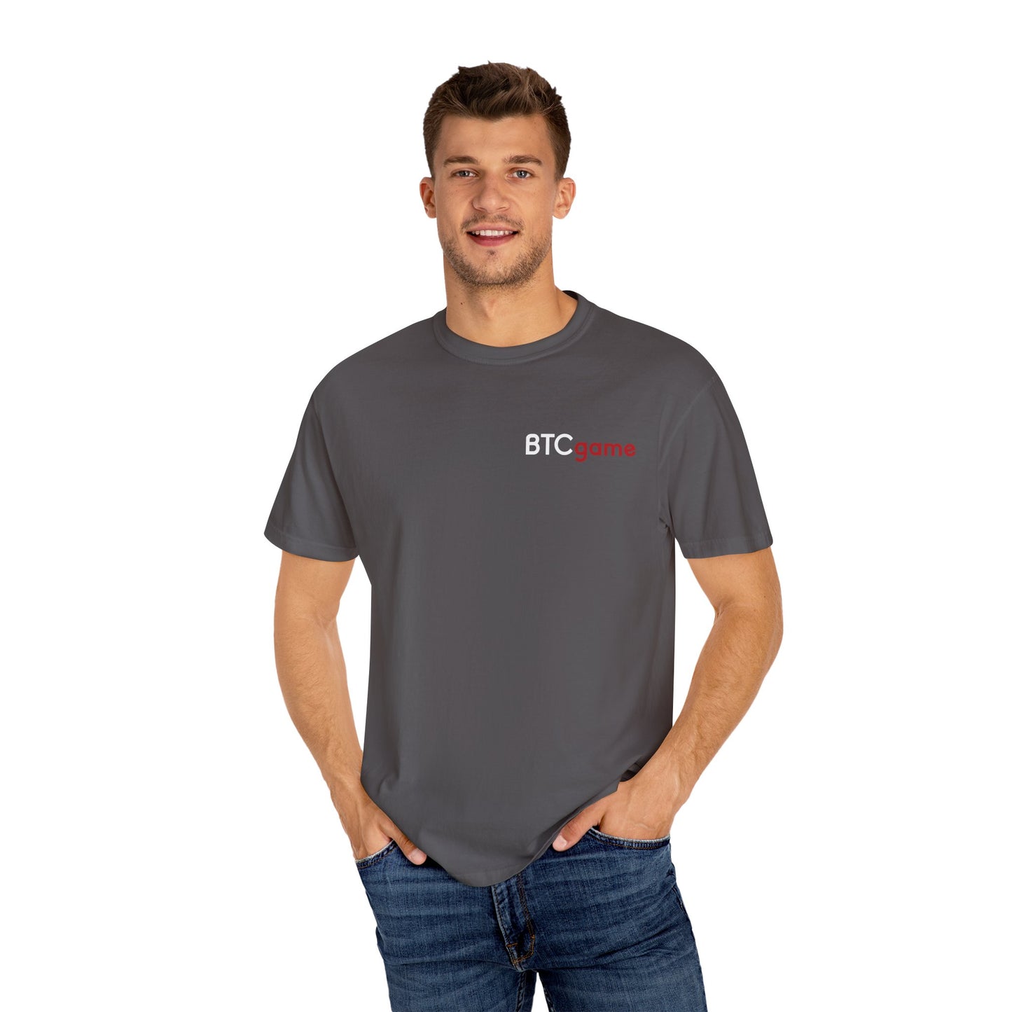Unisex Garment-Dyed T-shirt - BTCgame Casual Tee