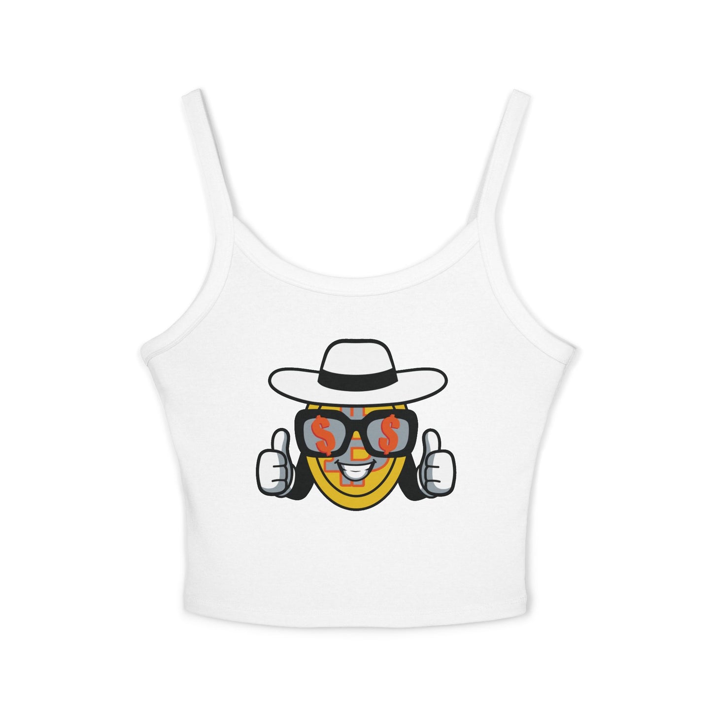 Trendy Women's Spaghetti BTCgame Strap Tank Top