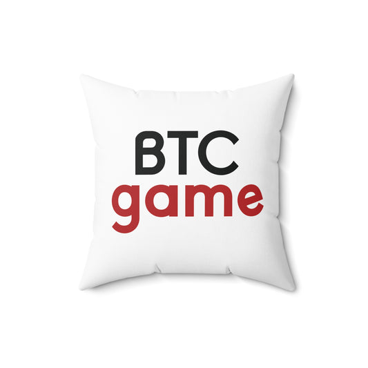 Spun Polyester Square BTCgame Pillow