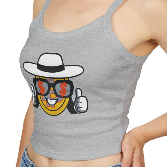 Trendy Women's Spaghetti BTCgame Strap Tank Top
