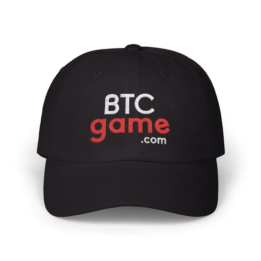 BTCgame Classic Dad Cap - Trendy Black Adjustable Hat