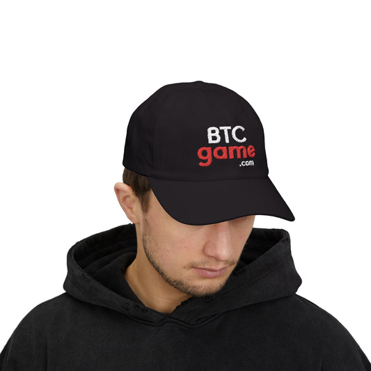 BTCgame Classic Dad Cap - Trendy Black Adjustable Hat