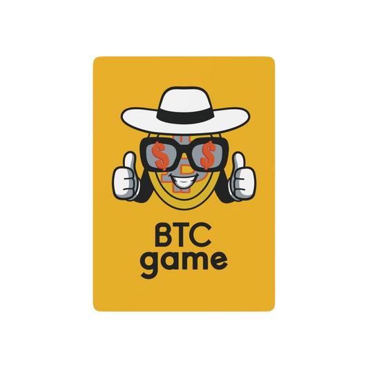 BTCgame Yellow Playing Cards