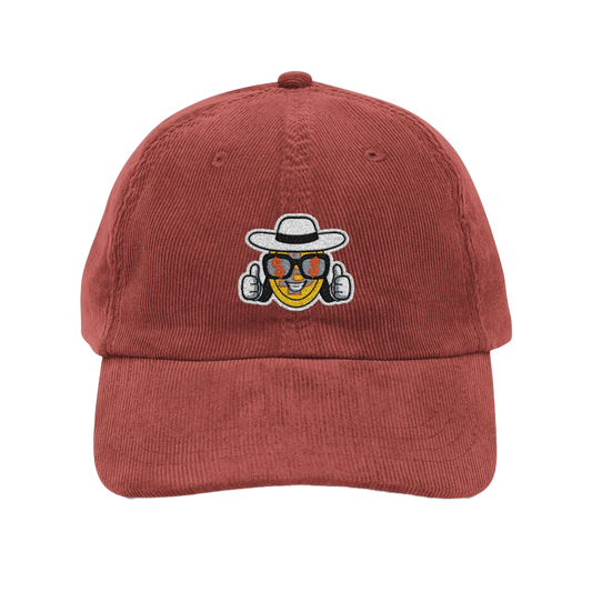 Vintage Corduroy Embroidered Cap